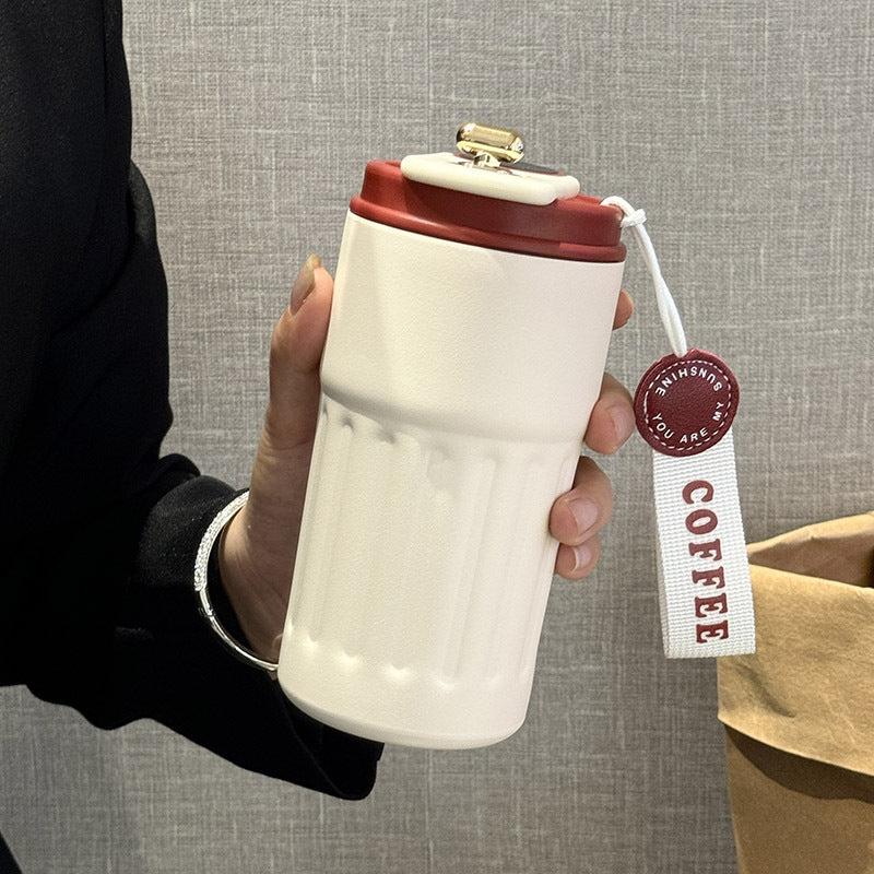 Ladies Insulated Coffee Mug with practical folding lid Kalsten