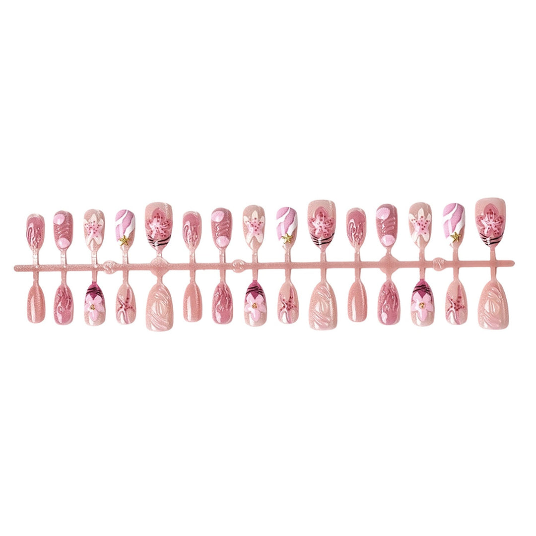 Artistic Floral Design Press-On Nail Set Kalsten 1787225204