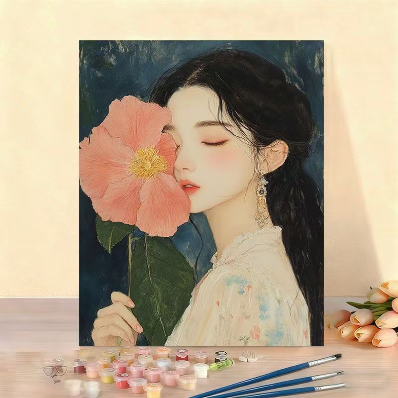 DIY Floral Portrait Paint by Numbers Kit Kalsten