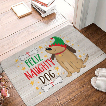 Festive Holiday-Themed Welcome Mat Acalora