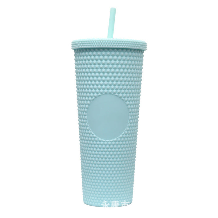 Ladies High-Quality Glitter Drinking Cup with Leak-Proof Lid and Integrated Straw Kalsten