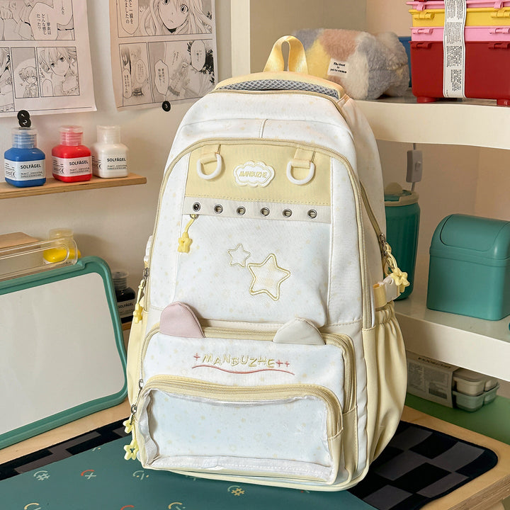 Cute Plush Animal Ear School Backpack