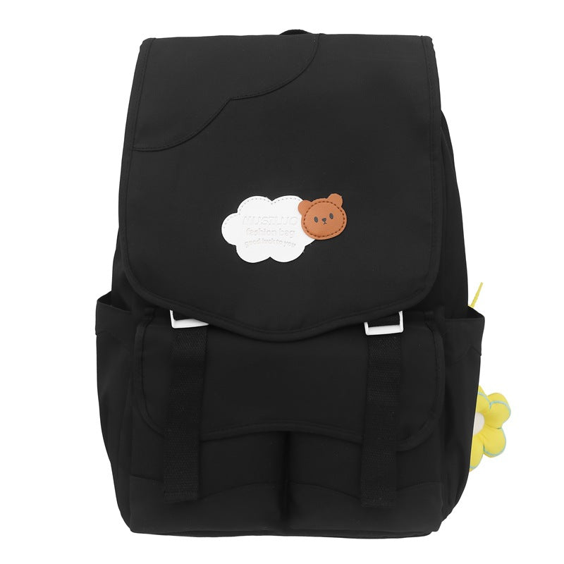 Casual Floral Accent School Backpack Kalsten