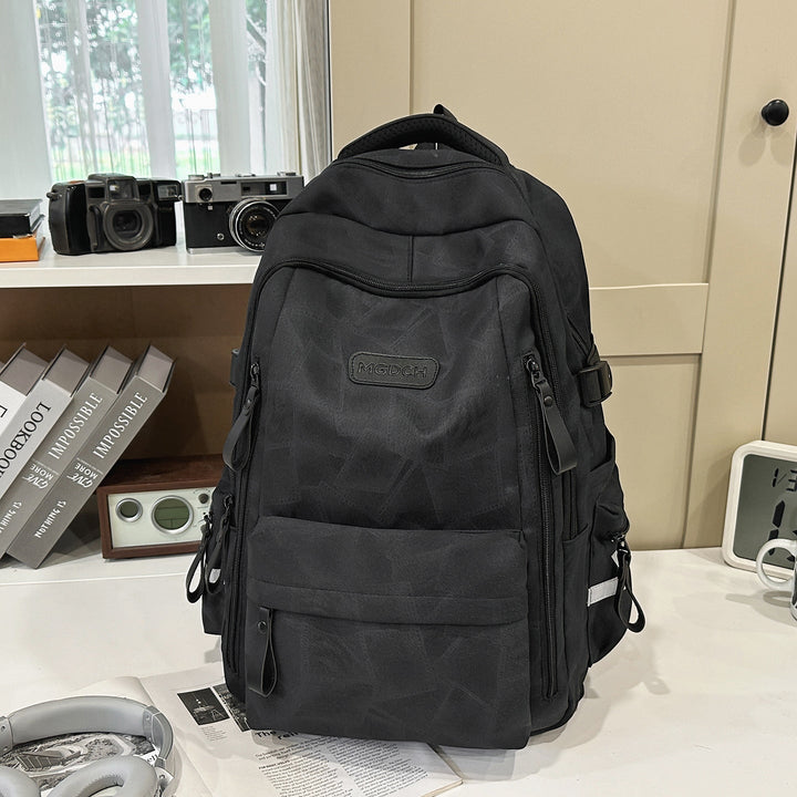 Multi-Functional Textured School Backpack