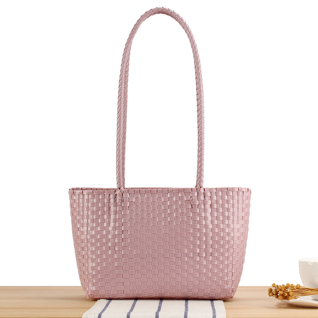 Handbag with Braided Design and Long Shoulder Straps Kalsten