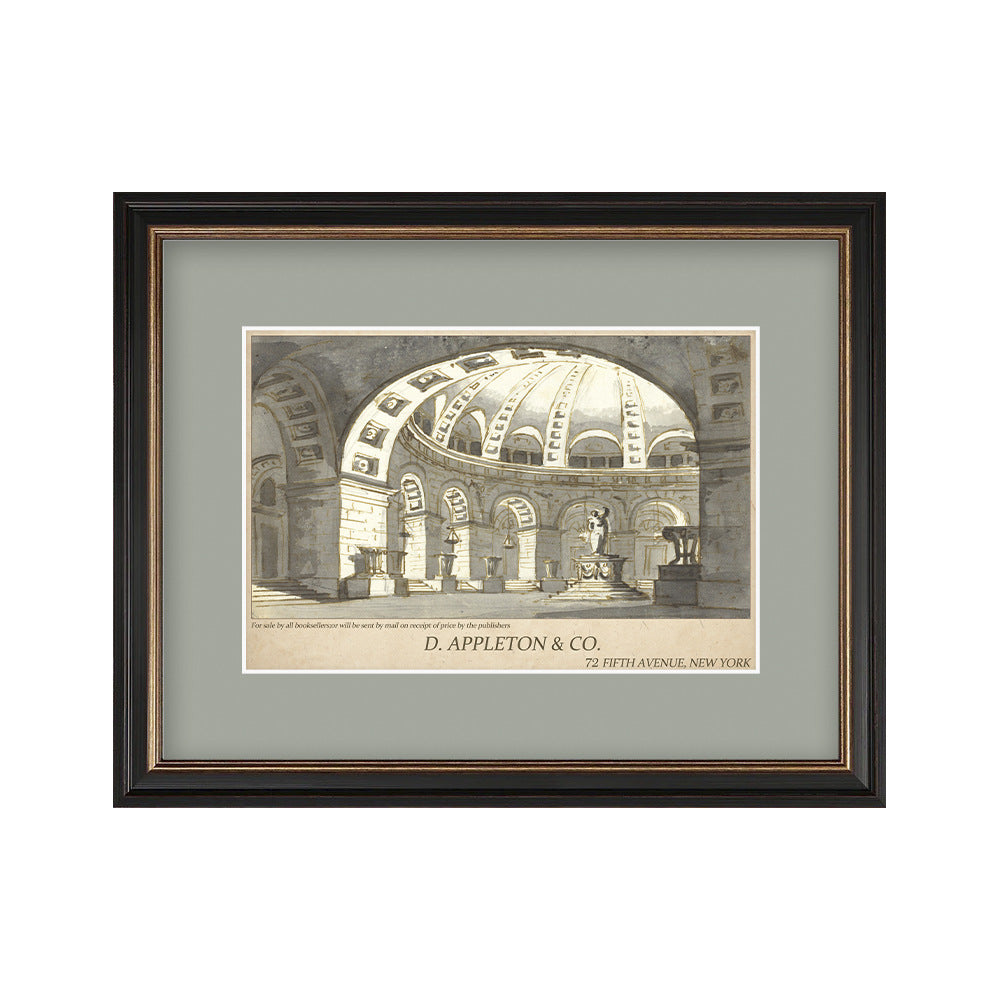 Vintage Roman Architecture Framed Art