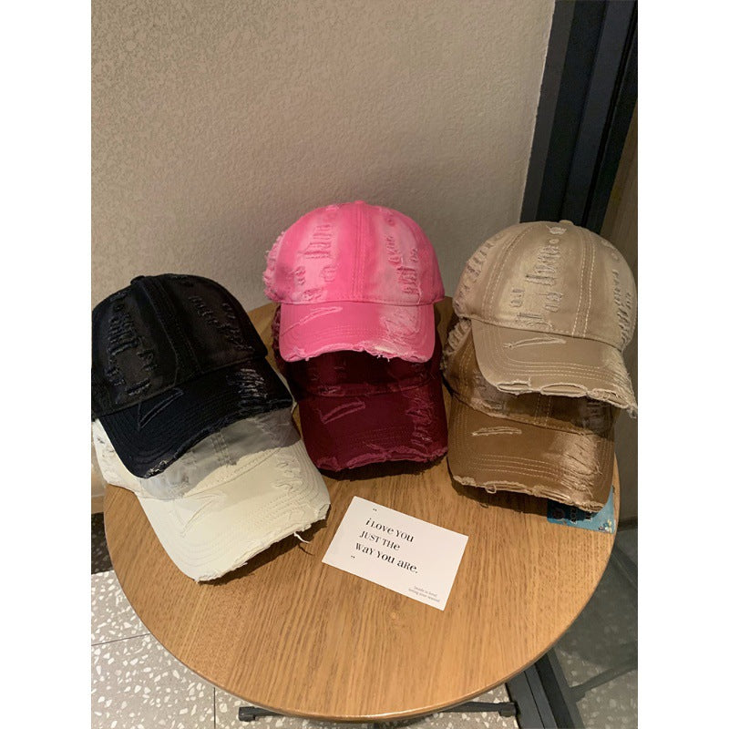 Women's Distressed Cotton Baseball Cap Kalsten 1784270737