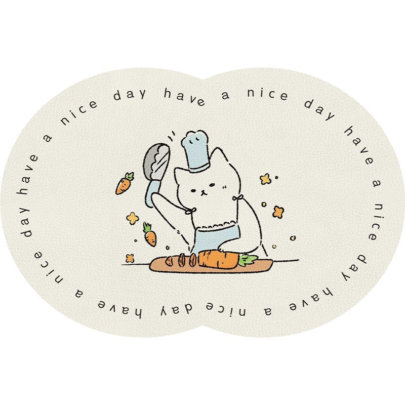 Cute Cartoon Pet-Themed Mat Kalsten