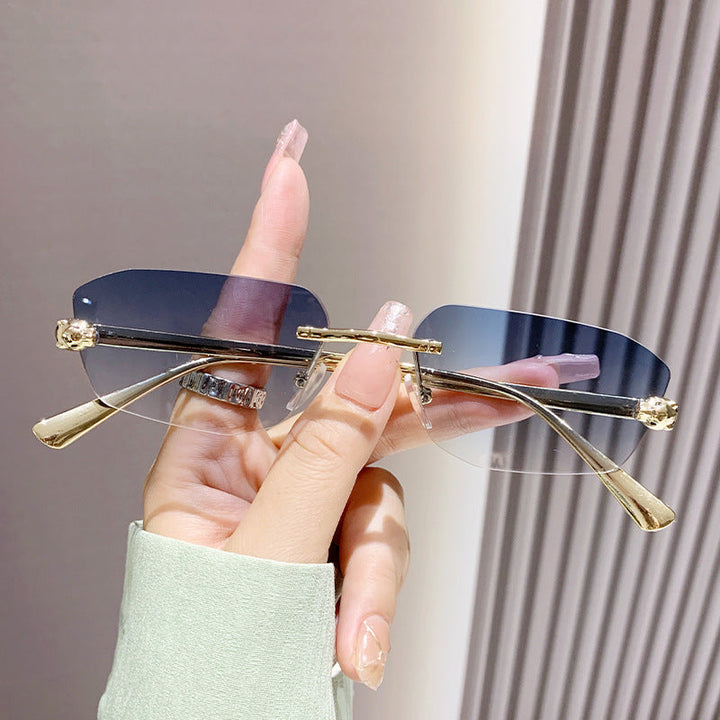 Women elegant half-frame sunglasses Kalsten