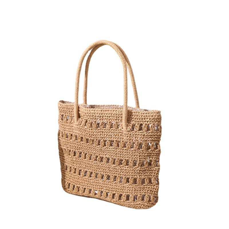 Stylish rattan shopper bag Kalsten