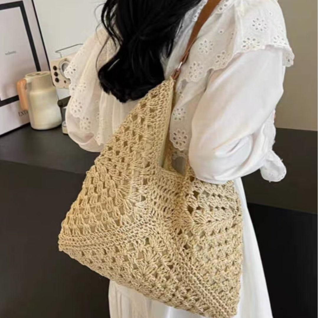 Hand-knotted shoulder bag Kalsten