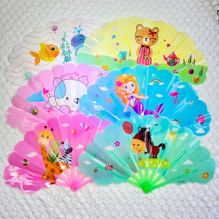 Ladies colorful folding fan Kalsten