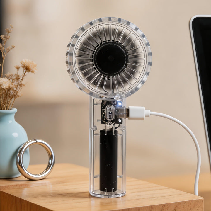 Women Portable USB Handheld Fan with Flexible Head Adjustment Kalsten