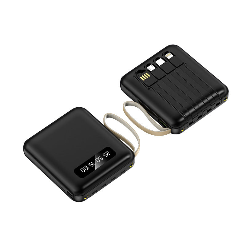 Compact power bank with integrated cable management Kalsten