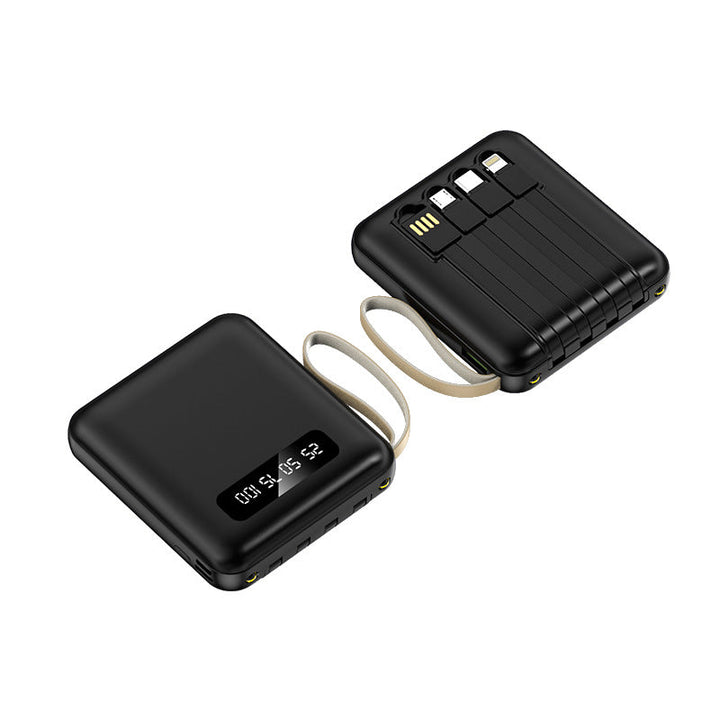 Compact power bank with integrated cable management Kalsten