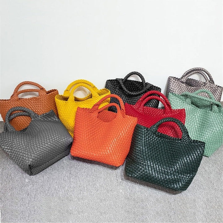 Elegant Braided Handbag with Removable Clutch Kalsten