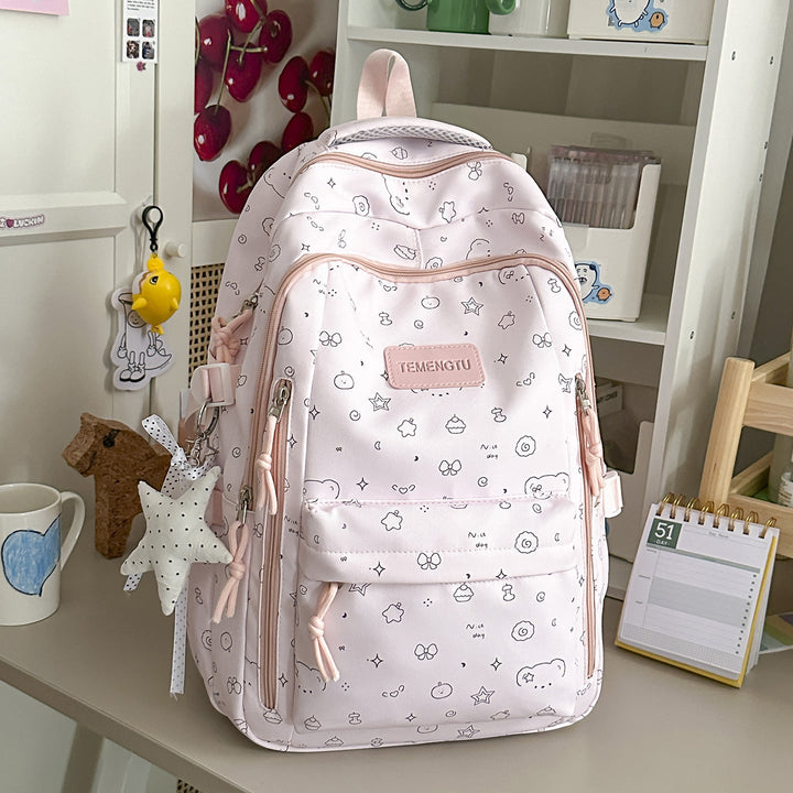 Casual Printed School Backpack