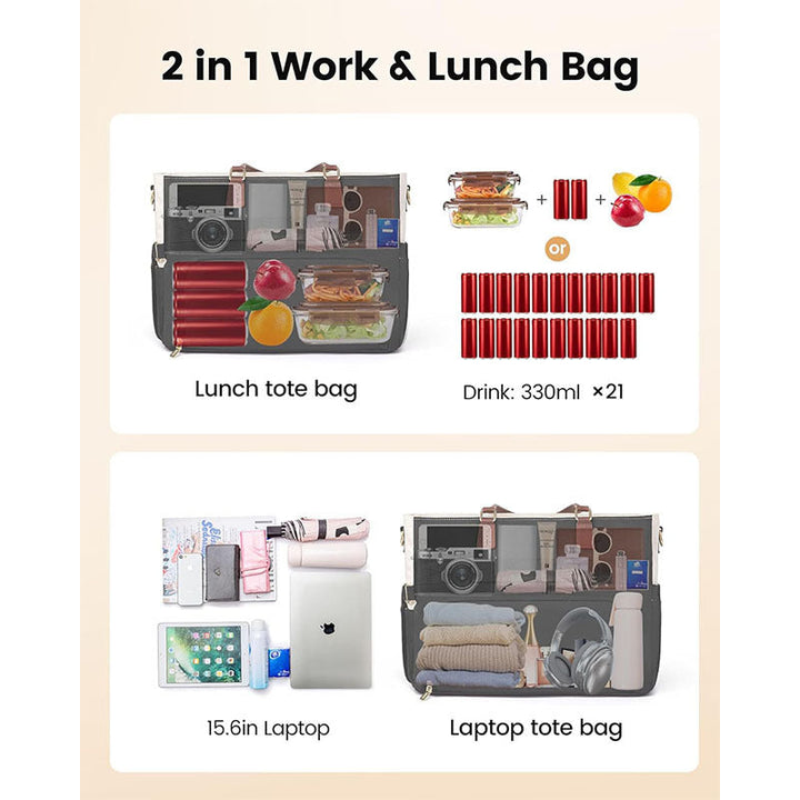 Fashionable tote bag with stylish compartments Kalsten