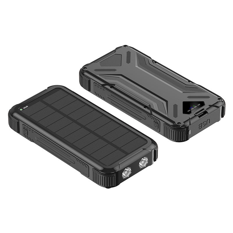 Solar-powered power bank with robust design and LED light Kalsten