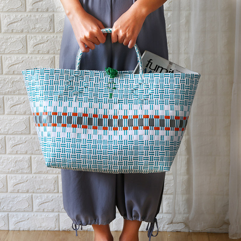 Large Capacity Woven Shopping Tote Kalsten