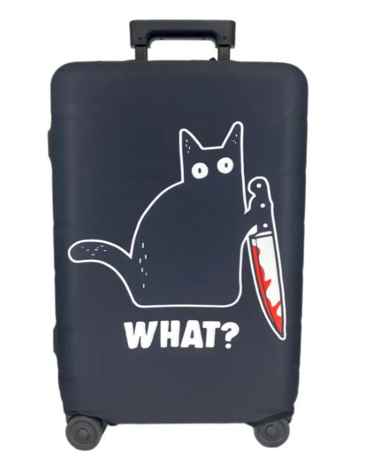 Unisex nan elastic suitcase cover with artistic marble print, shockproof fit and tear-resistant stretch material Kalsten