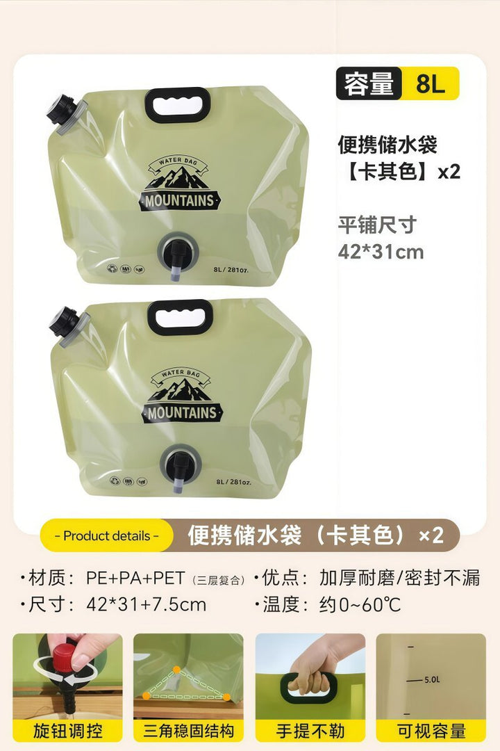 Women's Collapsible Water Container with Large Volume and Practical Features Bowlift