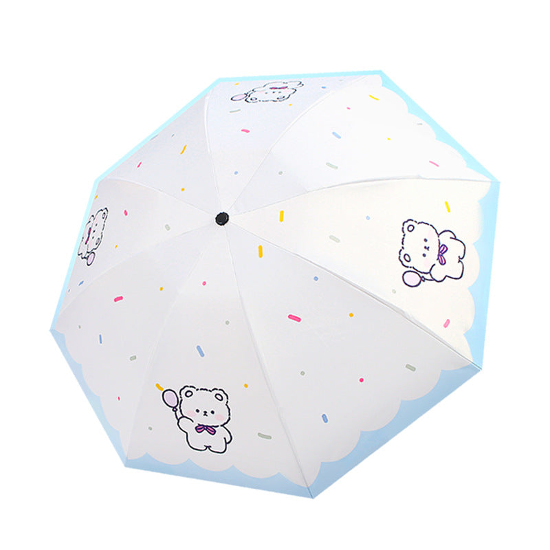 Ladies Folding Umbrella with Cute Animal Design Kalsten