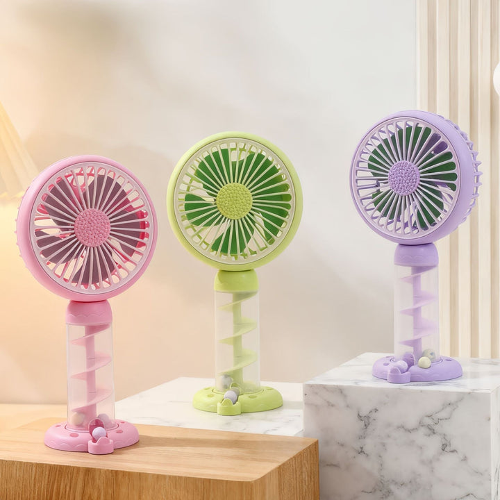Ladies Portable Mini USB Fan with Creative Spiral Design Kalsten