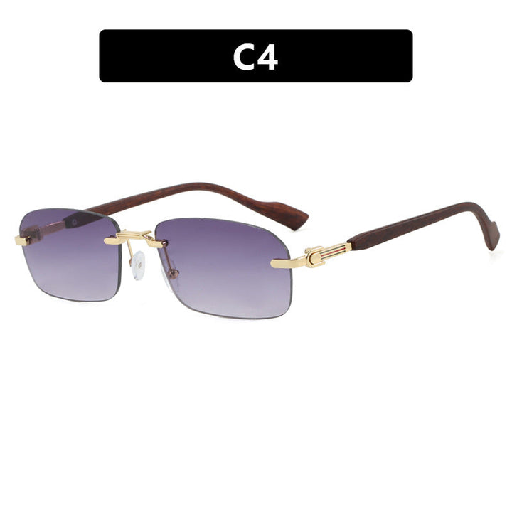 Women's sunglasses with elegant metal frame and stylish wood details Kalsten