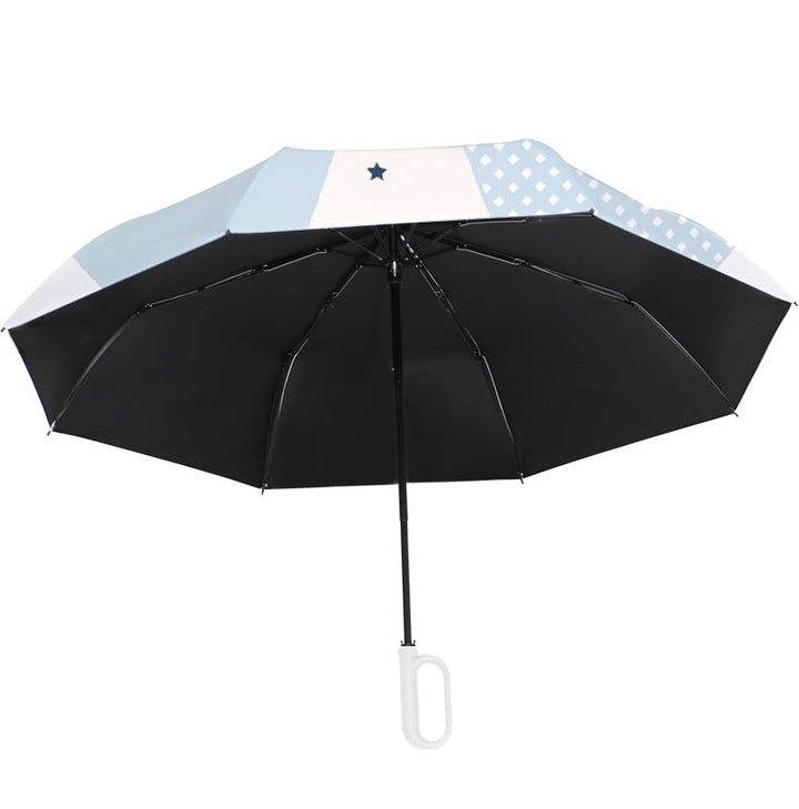 Women's folding umbrella with unique star pattern and practical carrying bag Kalsten