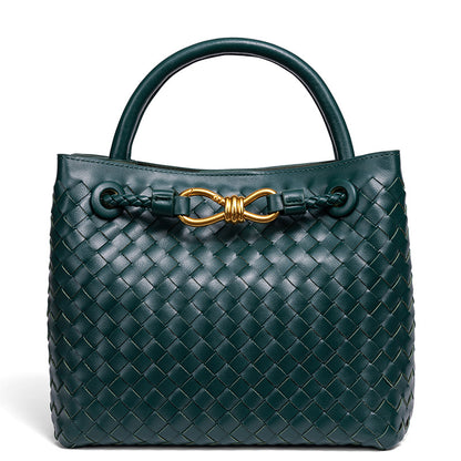 Woven Leather Tote Bag Acalora