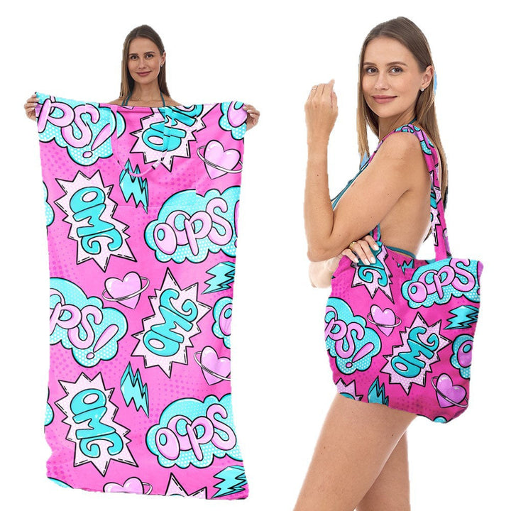 Beach towel with creative sea turtle pattern Kalsten