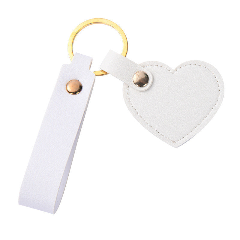 Women Keychain Kalsten  Heart Shape Made of High-Quality Artificial Leather