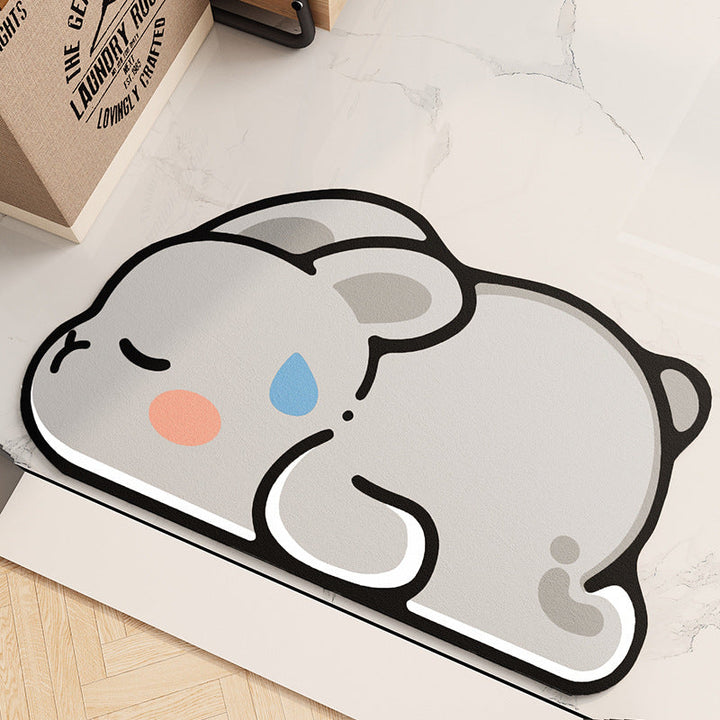 Cute Bunny Door Mat Kalsten