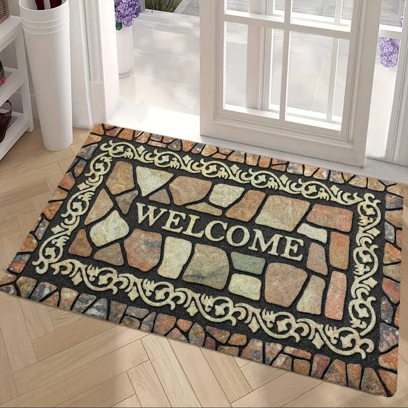 Welcome Warning Doormat Kalsten