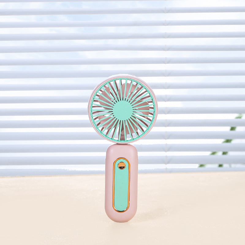 Unisex Portable Hand Fan with LED Display and Ergonomic Handle Kalsten