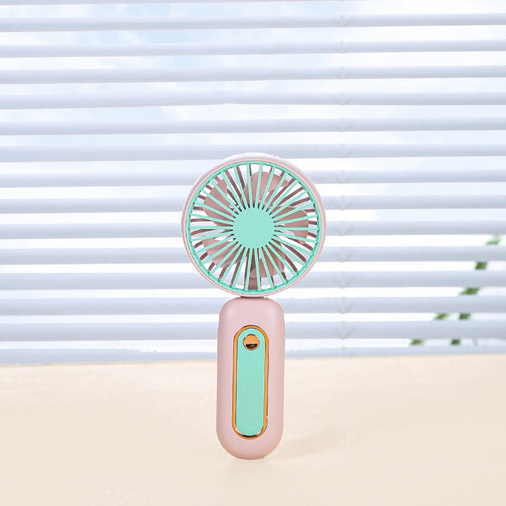 Unisex Portable Hand Fan with LED Display and Ergonomic Handle Kalsten
