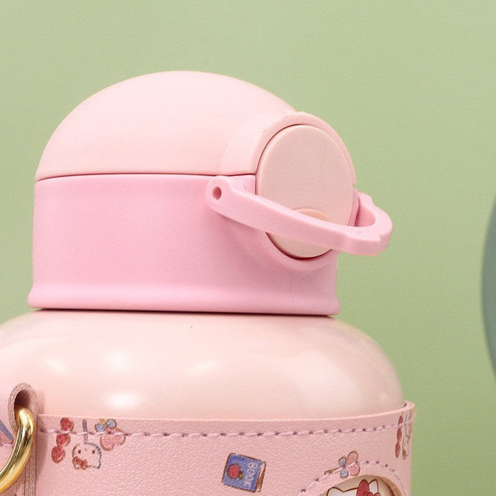 Ladies Insulated Water Bottle with Cute Design and Adjustable Carrying System Kalsten