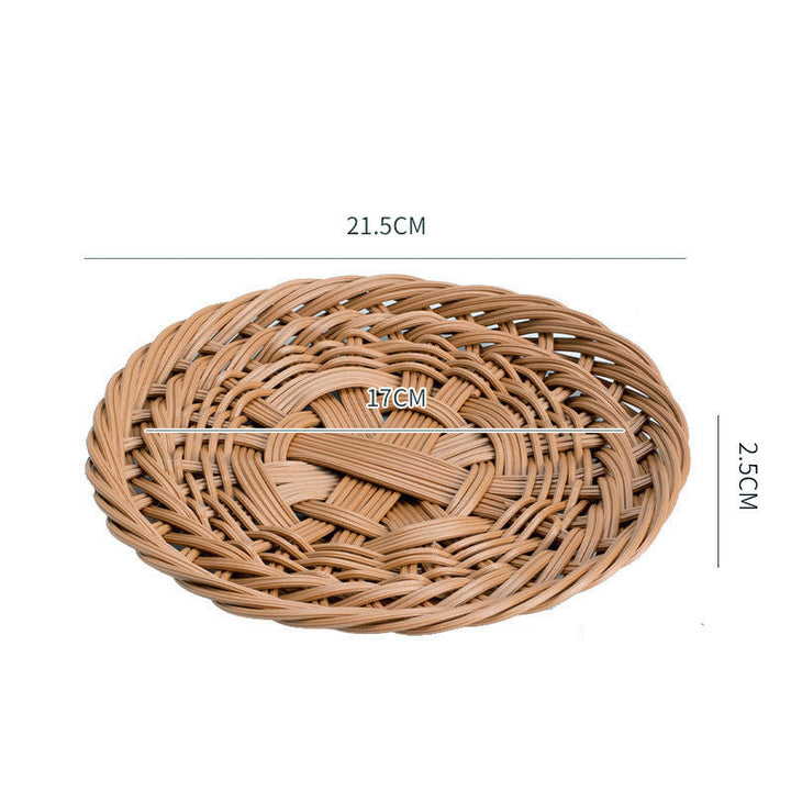 Unisex Oval Basket with Artistic Woven Texture Kalsten