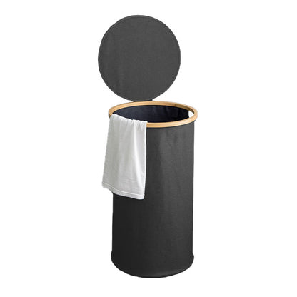 High-quality laundry basket with bamboo lid Acalora
