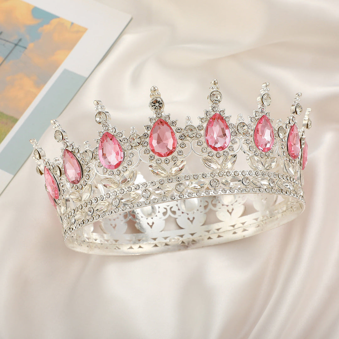 Ladies Luxurious Festive Crown with Shining Gemstones Kalsten