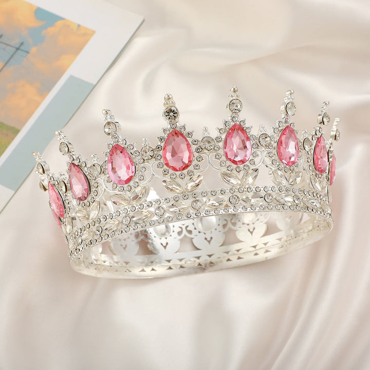 Ladies Luxurious Festive Crown with Shining Gemstones Kalsten