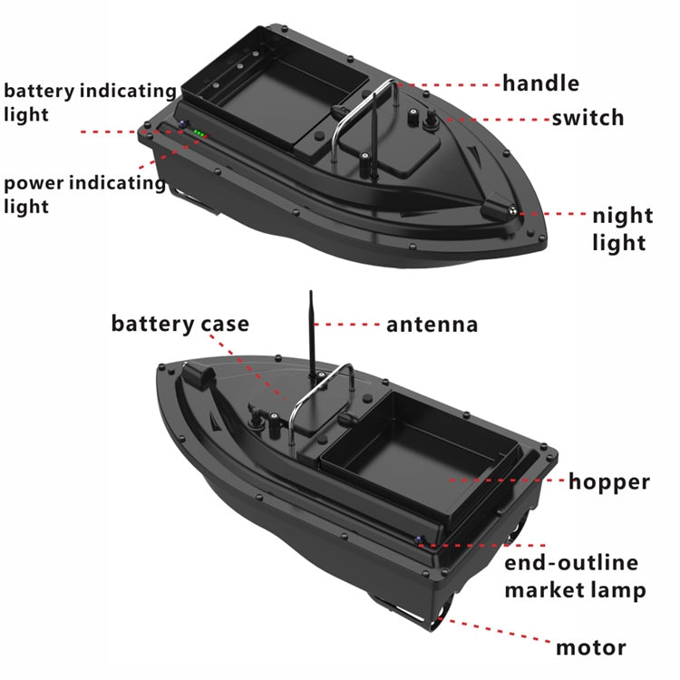 Kalsten | D16 Smart RC Fishing Bait Boat 2kg Load 500M