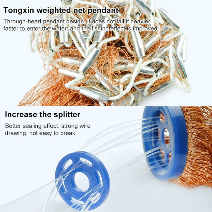 Kalsten | 360 Flying Disc Monofilament Fishing Net, Height: 1.8 m