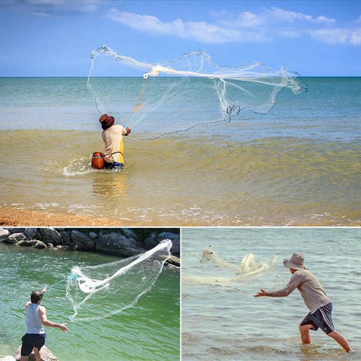Kalsten | 360 Flying Disc Monofilament Fishing Net, Height: 1.8 m