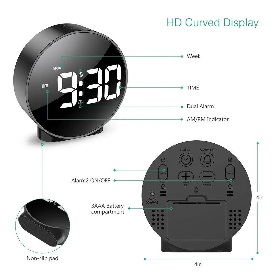 Light Source Digital Table Clock | Kalsten