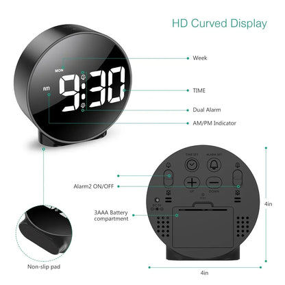 BowLift | Light Source Digital Table Clock
