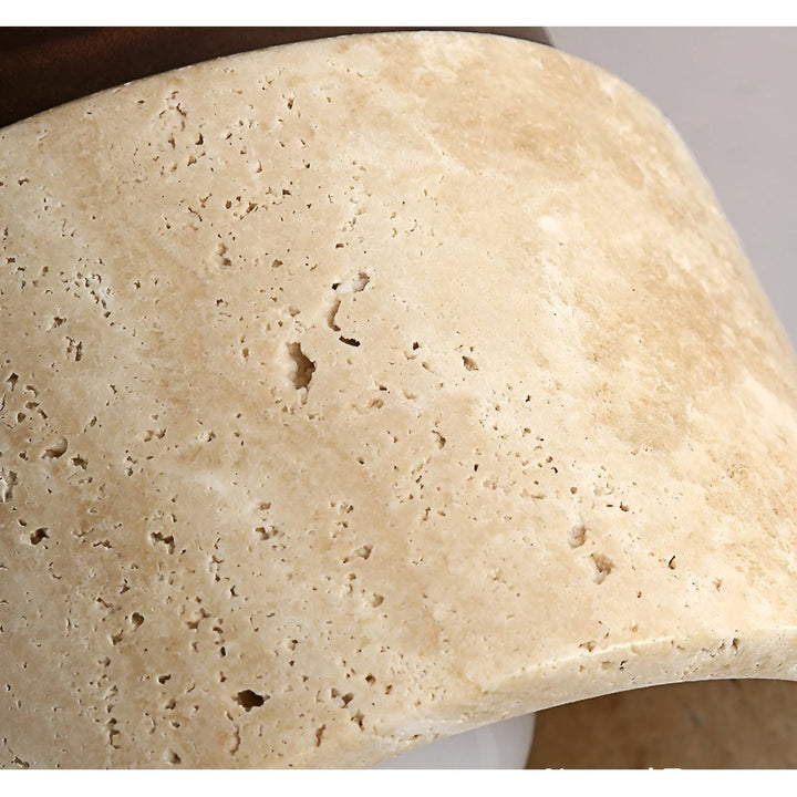 LumiStone - Wabi Sabi Yellow Marble Japanese Ceiling Light | Kalsten