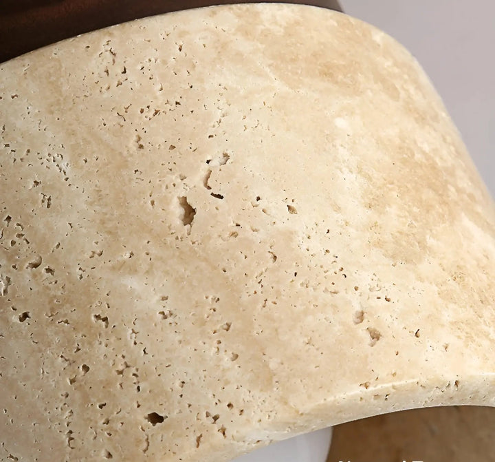 LumiZen Luxe - Japanese Inspired LED Ambient Light with Travertine and Wood Kalsten
