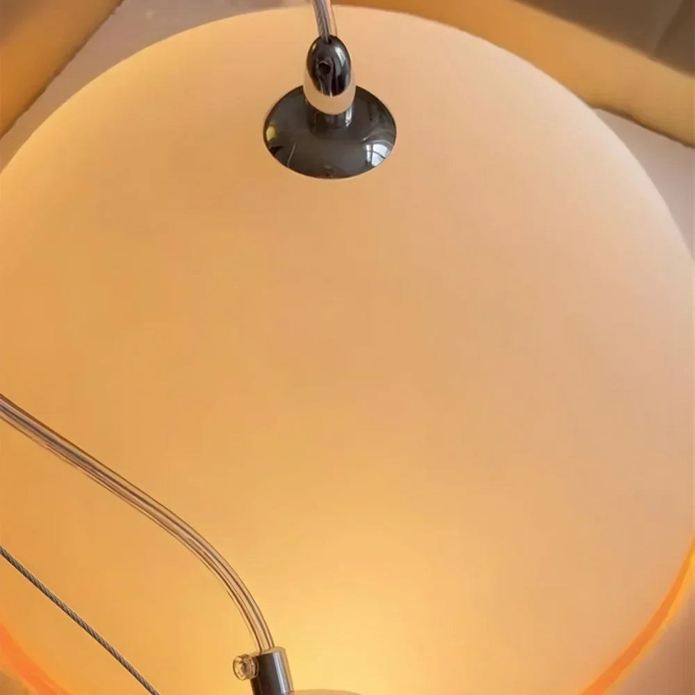 Pendant Light Glass Dome 12 in White Orange Klein Blue Dining Room Living Area Ambient Lighting Artistic Modern | Kalsten